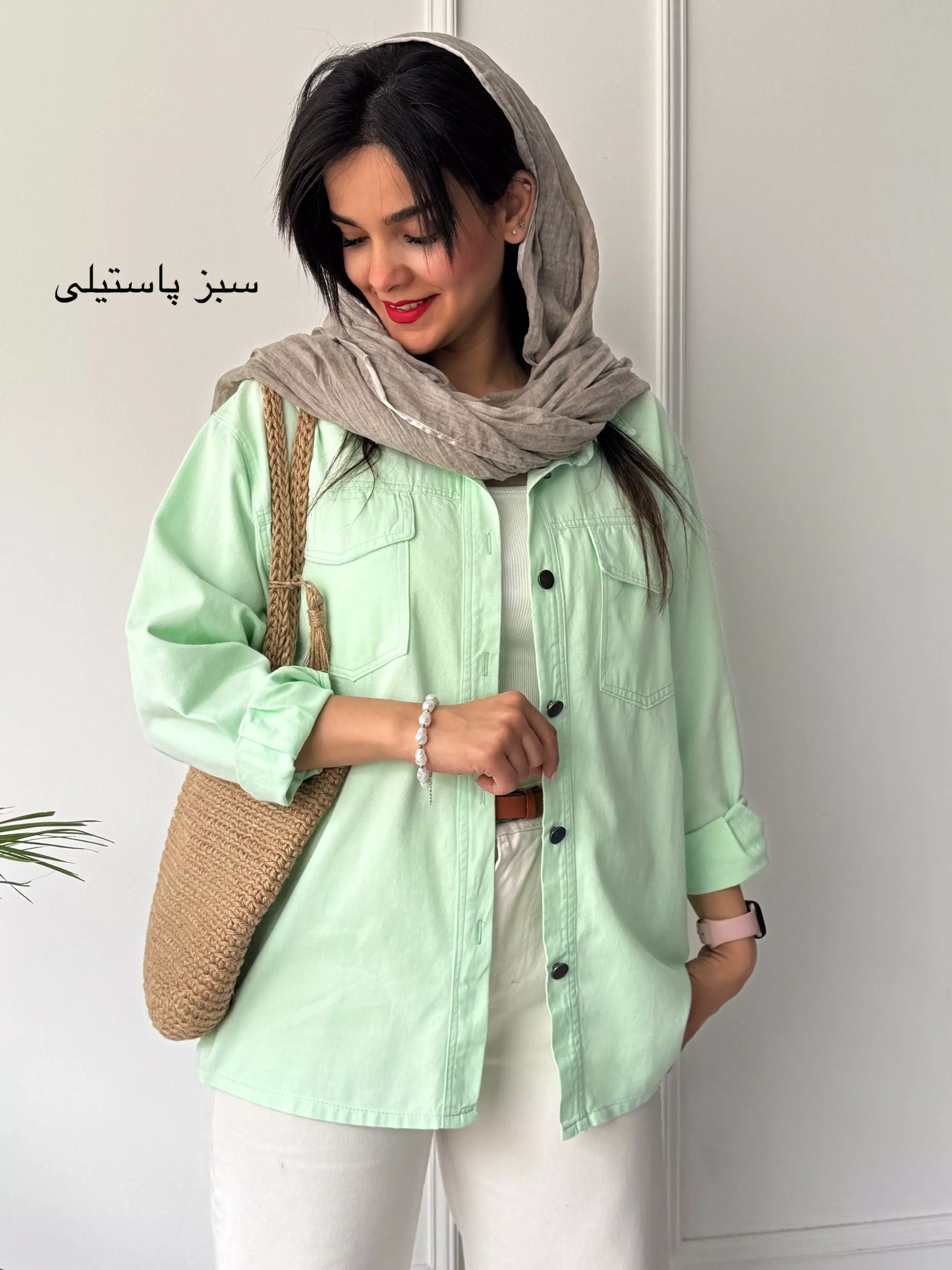 مانتو کتان نور ( دارای ایراد جزئی )